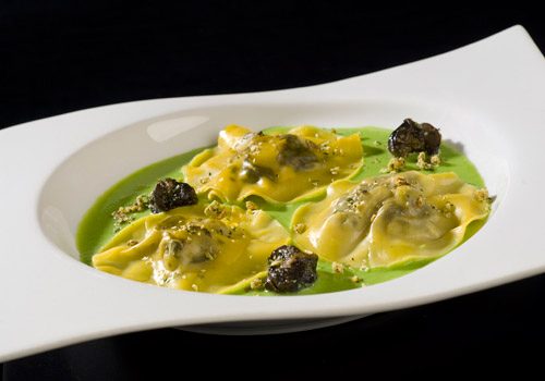 Recette : Ravioles d'escargots et son velouté de petits pois - EpiSaveurs