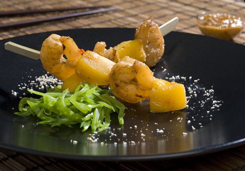 Recette : Brochettes de gambas à la thaïlandaise - EpiSaveurs