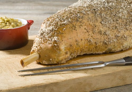 Recette : Gigot d’agneau en croûte de sel et ses flageolets gourmands - EpiSaveurs