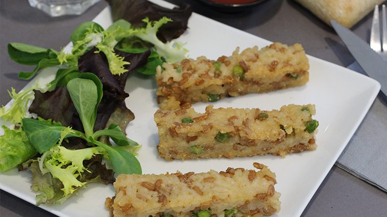 Recette : Fingers de risotto de petit épeautre et petit pois - TerreAzur