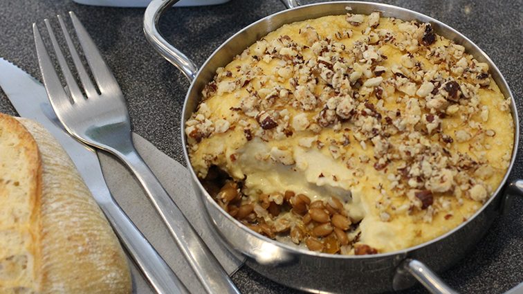 Recette : Parmentier de petit épeautre et pois chiches aux herbes - TerreAzur