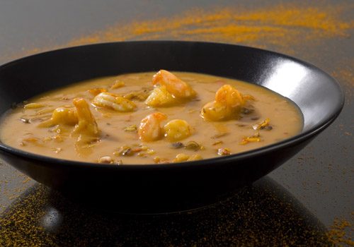 Recette : Potage indien tandoori aux gambas - EpiSaveurs