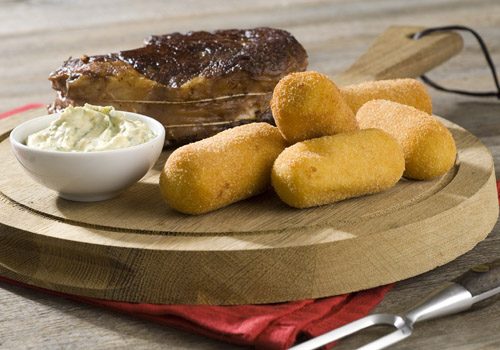 Recette : Entrecôte double sauce béarnaise, pommes croquettes - EpiSaveurs