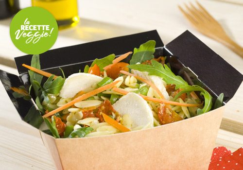 Recette : Salade de pépinettes au chèvre et petits légumes - EpiSaveurs