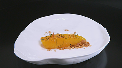 Recette : Mangue en croûte de cendres par Wilfried de Top Chef - TerreAzur