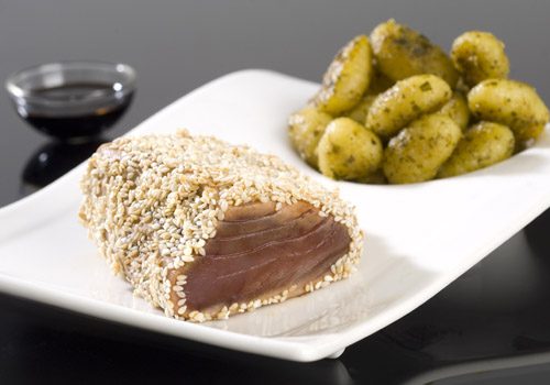 Recette : Thon rouge mariné et gnocchi au pesto - EpiSaveurs
