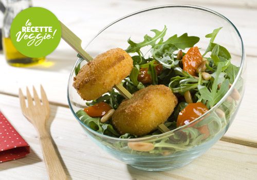 Recette : Croquettes de fromage en salade - EpiSaveurs