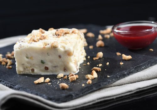 Recette : Nougat glacé coulis de fruits rouge - EpiSaveurs