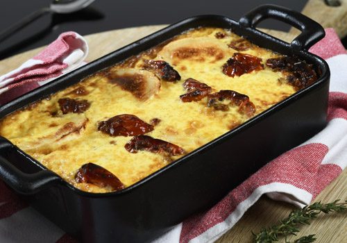 Recette : Clafoutis de tomate et fromage de chèvre - EpiSaveurs