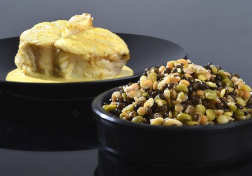 Recette : Curry de poisson, méli-mélo de lentilles - EpiSaveurs