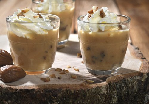 Recette : Cappuccino de bolet, mousse et copeaux de châtaigne - EpiSaveurs