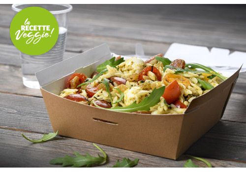 Recette : Salade de pâtes au pesto vert - EpiSaveurs