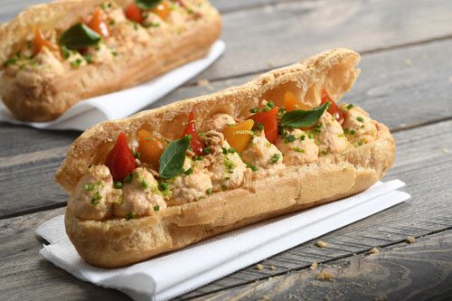 Recette : Eclair salé chair de saumon - EpiSaveurs