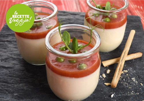 Recette : Panna cotta aux asperges, coulis de tomate au basilic - EpiSaveurs