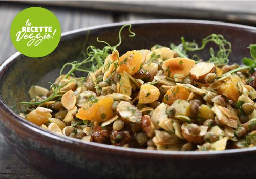 Recette : Salade d’amandes et de lentilles épicées - EpiSaveurs