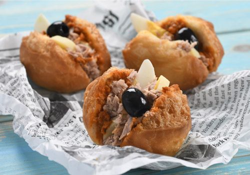 Recette : Petit pain garni façon fricassés - EpiSaveurs