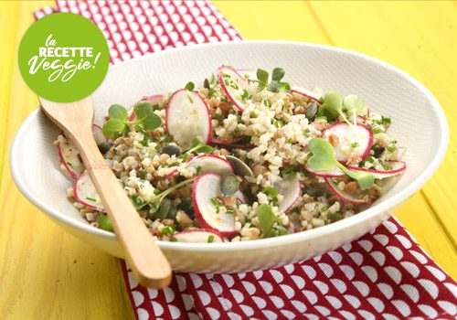 Recette : Salade Kasha radis et citron vert - EpiSaveurs