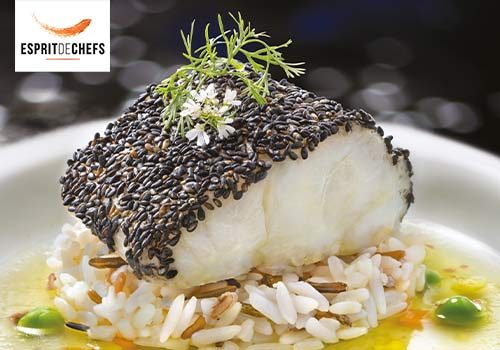Recette : Dos de cabillaud en croûte de sésame noir - EpiSaveurs