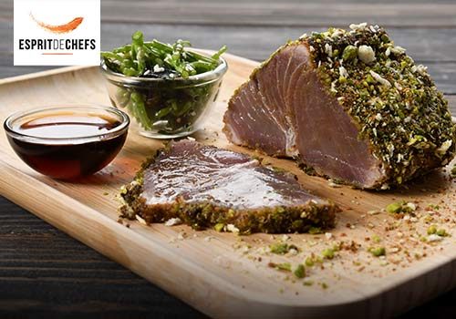 Recette : Thon snacké au soja, salade d'algues aux graines de sésame - EpiSaveurs