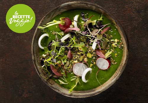 Recette : Soupe froide d’épinard et avocat (façon veggie bowl) - EpiSaveurs