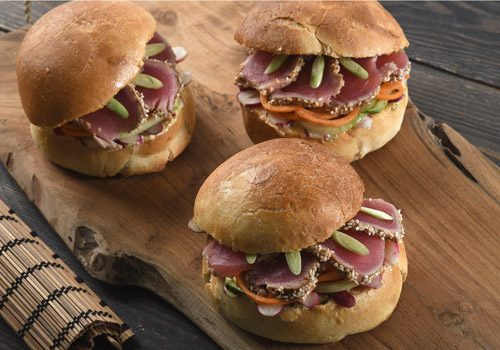 Recette : Pan bagnat au tataki de thon et parfums d'Asie - EpiSaveurs