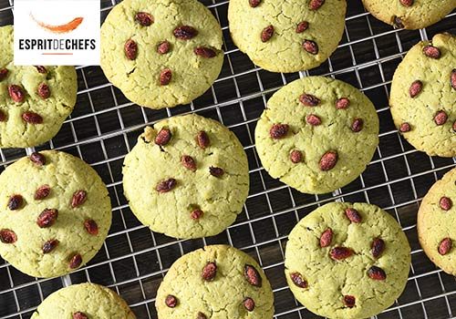 Recette : Cookies matcha et baies de Goji - EpiSaveurs