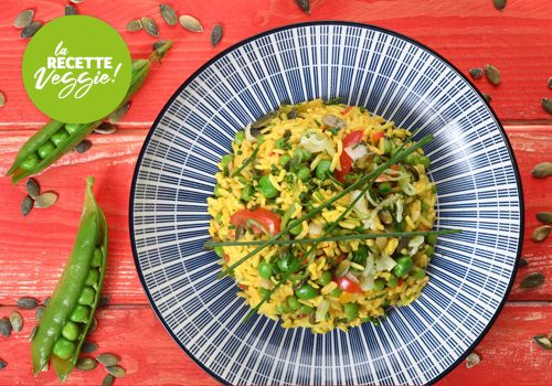 Recette : Riz Jaune aux graines de courge - EpiSaveurs