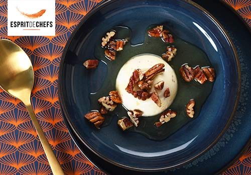 Recette : Blanc manger à la fève de Tonka et noix de pécan - EpiSaveurs