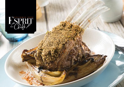 Recette : Côtes d’agneau au beurre d’ail noir et piment doux fumé, endive braisée - EpiSaveurs