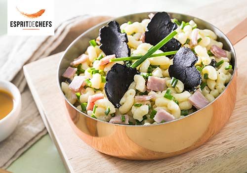 Recette : Coquillettes jambon à la truffe comme un risotto - EpiSaveurs