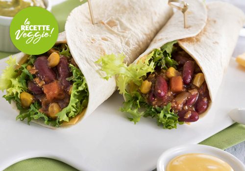 Recette : Burritos légumes et cheddar - EpiSaveurs