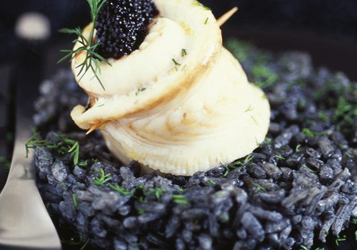Recette : Riz noir vénéré et filet de sole au caviar sévruga - EpiSaveurs