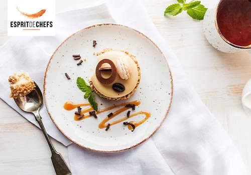 Recette : Dome zéphir poire caramel - EpiSaveurs