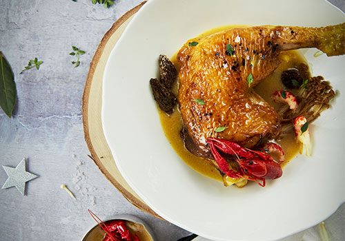 Recette : Poularde aux écrevisses - EpiSaveurs